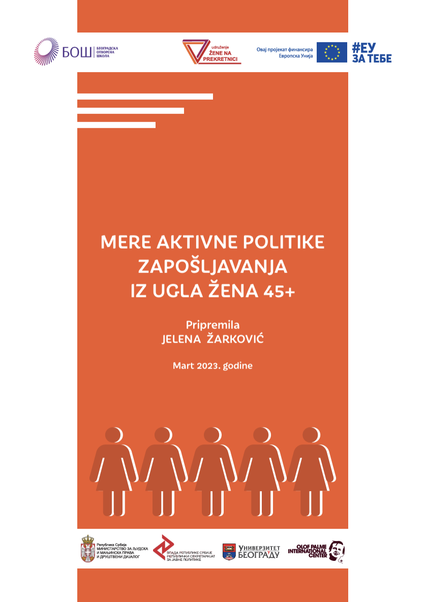 Mere aktivne politike zapošljavanje iz ugla žena 45+