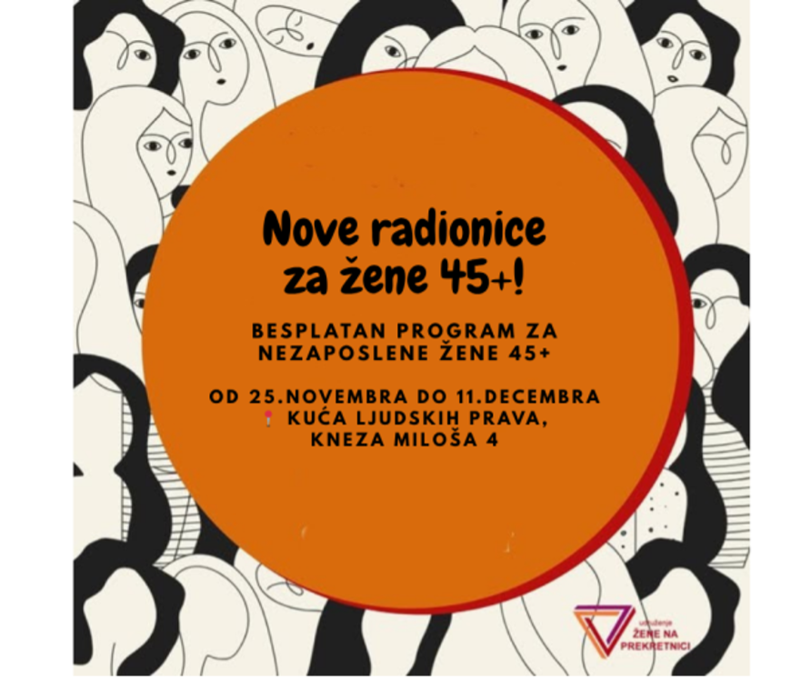 Novi ciklus besplatnih radionica za nezaposlene žene 45+