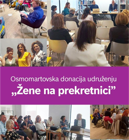 Osmomartovska donacija udruženju „Žene na prekretnici“
